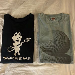 Supreme damaged tees bundle